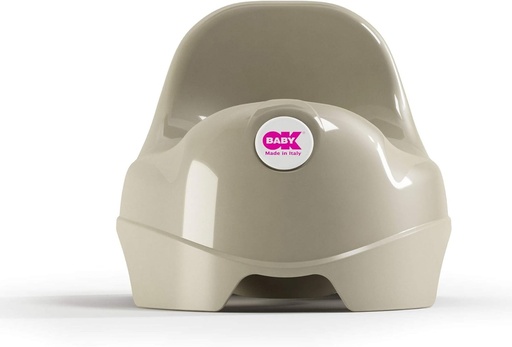 Olita pentru copii OKBABY Relax cu scaun ergonomic si spatar ridicat, gri