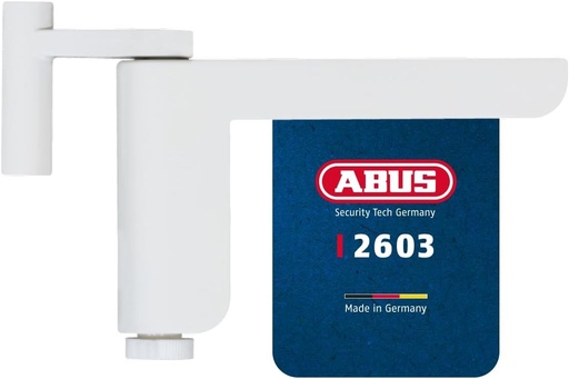 Inchizator de usa ABUS 2603 pentru usi de interior usoare – potrivit pentru usi de camera cu inchidere DIN stanga si dreapta – fara gaurire, fara suruburi – Alb
