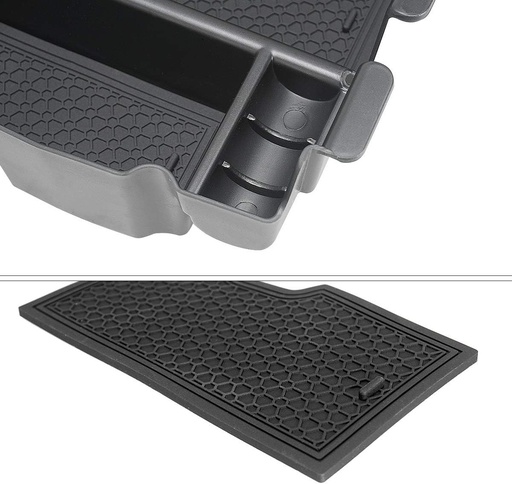 LITTOU KOLOME cutie de depozitare pentru cotiera consola centrala compatibila cu Wrangler JL 2024 2023 2022 2021-2018, cotiera centrala, torpedou, tava organizator