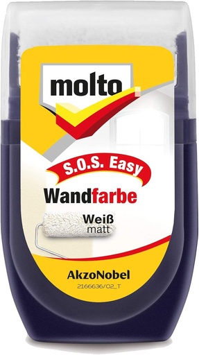 Molto S.O.S. easy Culoare de periuta de dinti 30 ml, alb