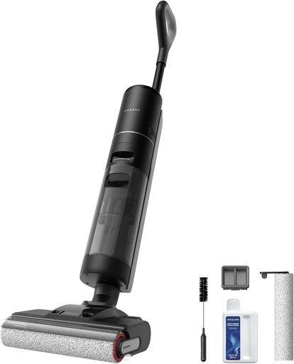 Aspirator si mop fara fir dreame H12 Pro Ultra, spalare la 60°C, uscare in 30 de minute, curatare automata cu rotatie dubla cu racleta durabila, aspiratie de 16.000 Pa, perie cu 2 margini, detectare inteligenta