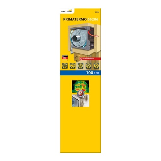 Schellenberg 66286 Izolatie cutie rulou 3 panouri termoizolante 100 x 28,5 x 28 cm/ 15 mm, conectare simpla prin priza, panouri fonoizolante precum si protectie impotriva mucegaiului