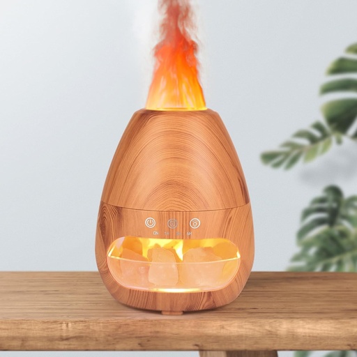 Difuzor de aroma Czemo 500ml pentru uleiuri esentiale, umidificator cu ultrasunete, lampa cu ulei parfumat, difuzor de aromaterapie pentru yoga, birou, dormitor (difuzor cu cristale de sare)