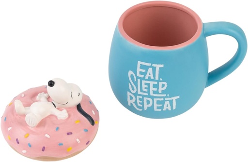 Grupo Erik - Cana Snoopy 500ml cu Capac | Cana Ceramica Licentiata Oficial | Cana de Cafea si Ceai, Idee de Cadou Geek, Zi de Nastere sau Craciun