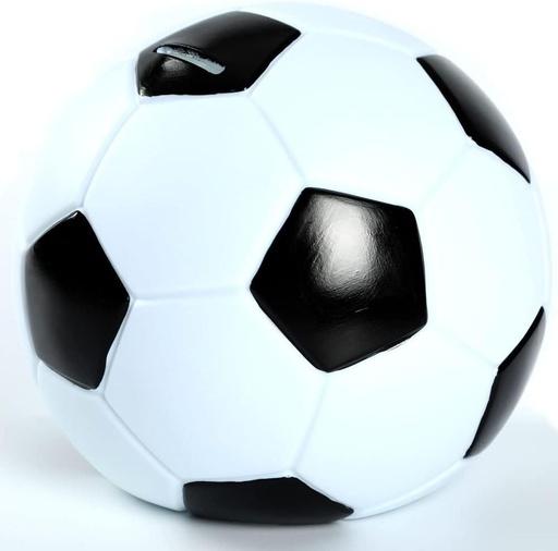 Pusculita H&W cu tematica de fotbal pentru baieti si fete, pusculita rezistenta la spargere, cutie mica de bani cu tematica de fotbal pentru copii, cele mai bune cadouri de pusculita pentru Craciun si zile de nastere