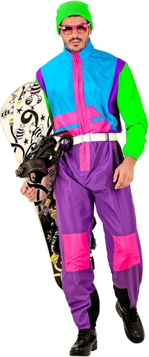 W WIDMANN MILANO Moda de petrecere - costum de snowboarder, salopeta, costum de schi retro, tinuta anii '80