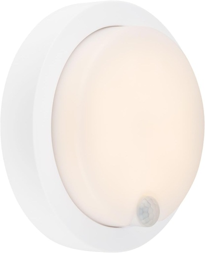 BRILONER – Lampa de perete exterioara cu detector de miscare, alimentata cu baterii, 4W, 700lm, lumina de perete fara conexiune la retea, lampa de perete exterioara, lampa alimentata cu baterii, lampa de exterior, lumina alba calda, 170x55 mm (AxI), alb