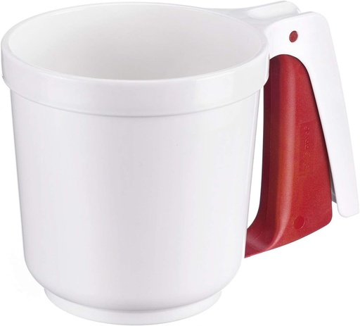 Sita Westmark pentru faina si zahar pudra, cu maner, plastic, alb/rosu, 32142270