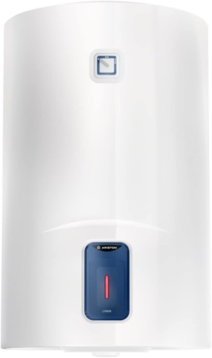 Ariston Lydos R - Încălzitor de apă electric de 80 litri, Încălzitor de apă electric vertical cu reglare externă și rezervor din titan 48x45x56, Instalare încălzitoare de apă în Spania Eficiență gamă C (A+/F)
