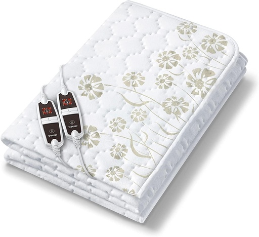 Pătură dublă încălzită Beurer UB 68 XXL, 150 x 160 cm, 2 zone de temperatură, 4 setări de temperatură, sistem de siguranță, funcție temporizator, lavabilă la mașină