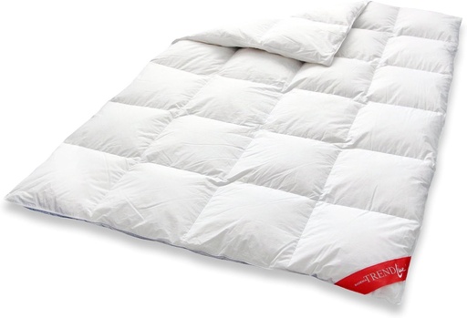 Pilotă din puf Badenia Trendline Comfort, pilotă călduroasă de iarnă cu 90% puf și 10% pene de clasa I, 135 x 200 cm, testată Down Pass și certificată Oeko-Tex, produsă conform standardelor germane de calitate