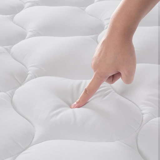 Saltea DUANDUAN 180x200cm, saltea moale, saltea cu buzunare adânci, protecție saltea lavabilă la mașină, alb