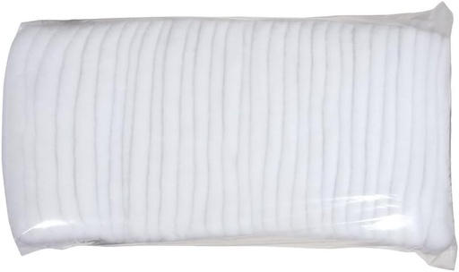 Vată din poliester reciclat Rayher 3315400, sac de 1 kg, umplutură foarte mătăsoasă pentru perne, căptușeală din spumă stratificată pentru crearea de decorațiuni albe de Crăciun