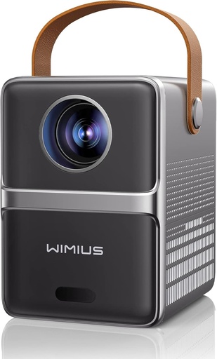 WiMiUS Mini proiector WiFi Bluetooth, 18.000 lumeni, portabil, compatibil cu 1080P Full HD, Home Theater 5G WiFi, iOS/Android/Laptop/USB/PS5/AV