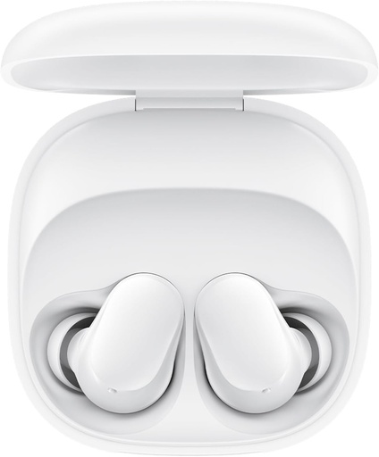 XIAOMI Redmi Buds 6 Play - Căști wireless, anulare zgomot, ușoare, autonomie baterie până la 36 de ore, Bluetooth 5.4, alb (versiunea ES)
