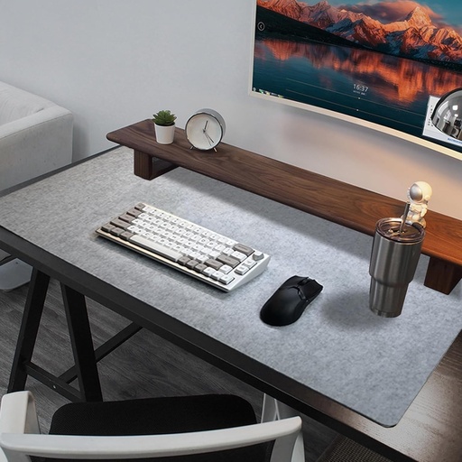 DYOUen Covoraș de birou din fetru 60 x 30 cm, covoraș mare pentru mouse, protector de masă și organizator pentru birou și casă