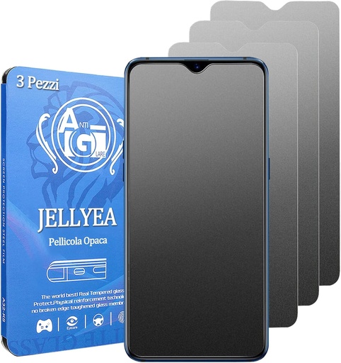 JELLYEA Folie de protecție ecran mată pentru Redmi Note 13/13 Pro [3 buc.], sticlă securizată, anti-reflex 9H, anti-amprentă, folie de protecție mată pentru Xiaomi Redmi Note 13/13 Pro, 6,67"