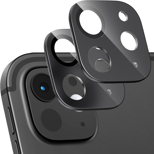Giftorld [2 buc. folie de protecție pentru lentilele camerei pentru iPad Pro 11"/13" 2024, sticlă securizată 9H, antizgârieturi, fără bule, HD transparentă. Acoperire completă, potrivită pentru husă]