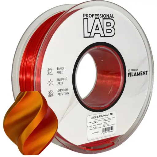 Filament imprimanta 3D Silk PLA Dual Color red gold - Prof. Lab 1.75mm 1KG