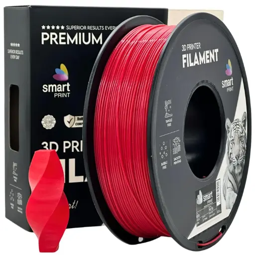 Filament imprimanta 3D PETG Red - Smart Print 1.75mm 1KG