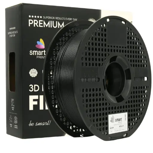 Filament imprimanta 3D PETG + CF Black - Smart Print 1.75mm 1KG 