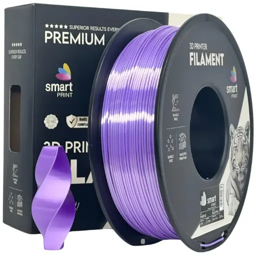 Filament imprimanta 3D Silk PLA Purple - Smart Print 1.75mm 1KG