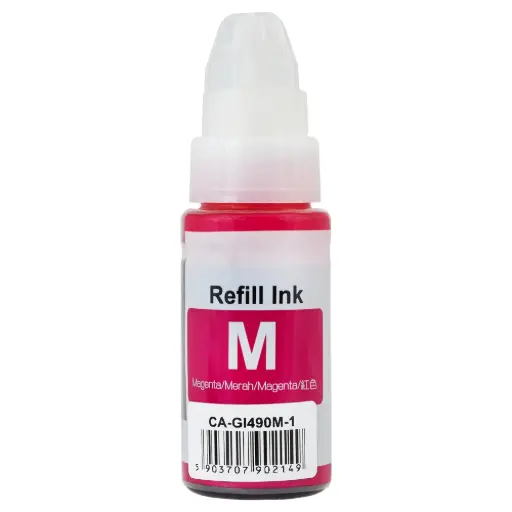 Cerneală inkjet pentru imprimanta Canon CA-GI490M GI-490M Magenta 70ml