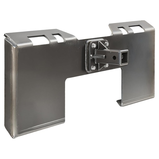 Placă de montare rapidă VEVOR ZZ00402 de 9,5 mm pentru încărcător compact, 1200x500x170 mm, cu receptor de cârlig de 58 mm, 41kg, compatibil cu încărcătorul de tractor Deere Kubota Bobcat Mahindra