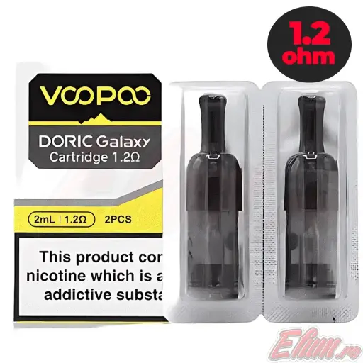 Set 2 Cartuse tigara electronica VooPoo Doric Galaxy 1.2ohm