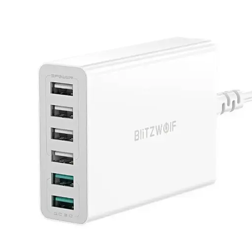 Blitzwolf BW-S15 6x încărcător USB, QC 3.0, 60W