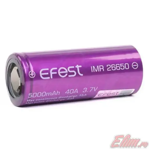 Acumulator 26650 Efest 5000mAh 40A 