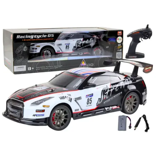 Masina sport de jucarie cu telecomanda scara 1:8 - Nissan GTR