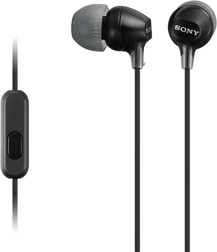 Căști Sony MDR-EX15AP In-Ear, cu Microfon, Negru