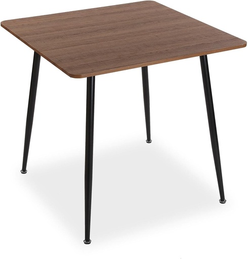 Masă de dining Versa Iulia, lemn, metal, melamină, MDF, 80 x 75 x 80 cm 