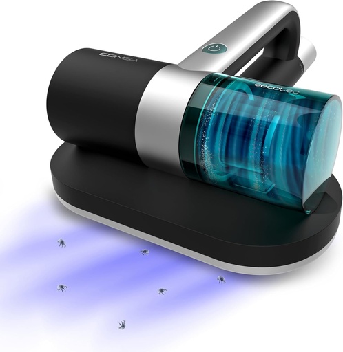 Aspirator pentru saltea Cecotec Conga Rockstar 3000 cu lumină UV, ForceSonic 300W, lumină UV-C, aspirație 10kPa, perie puternică, cablu XXL, sistem ciclonic, filtru de înaltă performanță