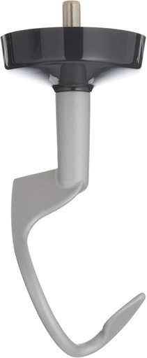Accesoriu cârlig pentru aluat Kenwood KAT73.000CA, potrivit pentru toate robotele de bucătărie Chef XL, lavabil în mașina de spălat vase, aluminiu, argintiu