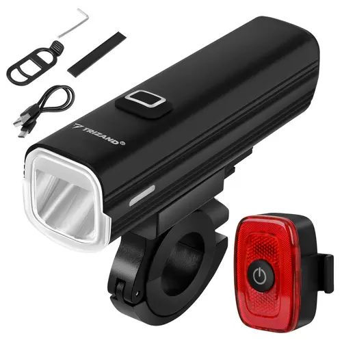 Lampa LED pentru bicicleta 1000lm + lumina spate