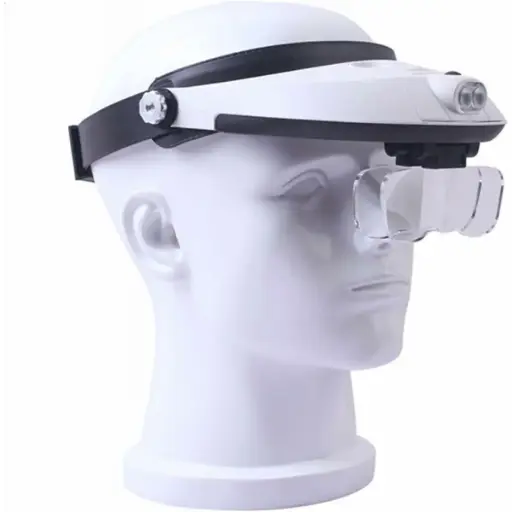 Lupă cu LED-uri DA351A pentru cap + lentile
