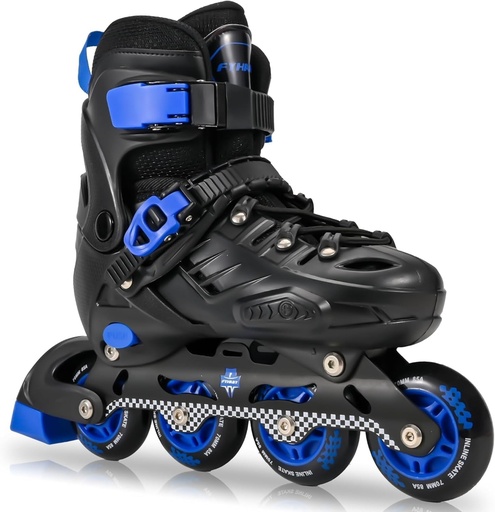 Patine inline reglabile pentru copii, pentru băieți, fete, copii, tineri, copii mici, patine cu role pentru copii, joc în interior și în aer liber