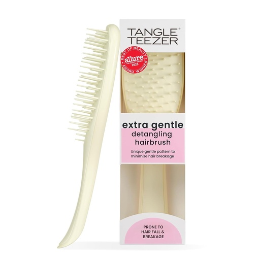 Perie de păr Tangle Teezer Extra Gentle Ultimate Descurcătoare pentru păr ud și uscat - Cu dinți unici, distanțați între ei, pentru o descurcare delicată și eficientă - Pentru mai puțină cădere și rupere a părului - Mușețel
