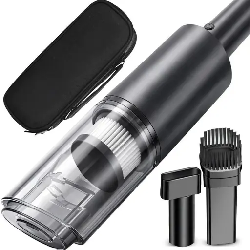 [OR1337] Aspirator de mână fără fir, puternic, 120 W – fără sac, cu filtru HEPA lavabil – aspirator mini pentru mașină, casă și birou