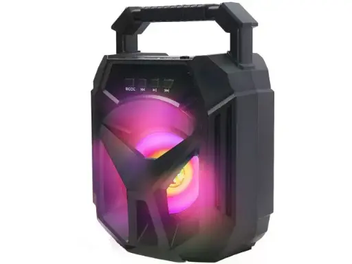 [ER1231] Boxă portabilă Bluetooth fără fir, boombox, RGB, USB, card TF, AUX, 400W