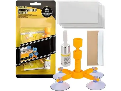 [M027] Set de reparare a parbrizului pentru pietricele, kit de reparare a sticlei auto, reparare parbriz, set de reparare a parbrizului frontal, reparare geamuri, kit DIY pentru reparare geamuri