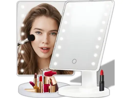 [U001] Oglindă cosmetică pentru machiaj cu lumină LED, oglindă de masă iluminată, oglindă cosmetică cu iluminare