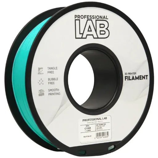 Filament imprimanta 3D PETG Cyan - Prof. Lab 1.75mm 1KG