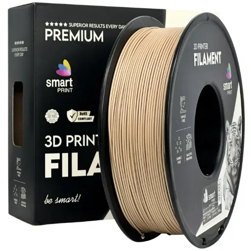 Filament imprimanta 3D PLA Wood Black Walnut - Smart Print 1.75mm 1KG