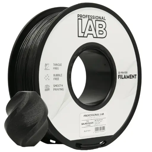 Filament imprimanta 3D PLA Galaxy Black - Prof. Lab 1.75mm 1KG