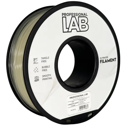 Filament imprimanta 3D PLA Luminous Green - Prof. Lab 1.75mm 1KG