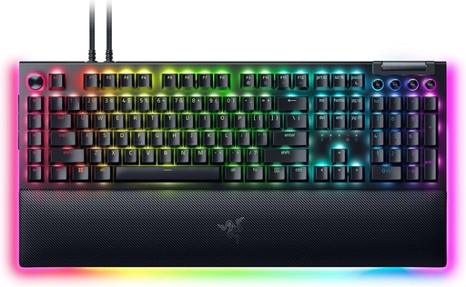 Tastatura Razer BlackWidow V4 Pro (Comutator Verde) - Tastatura Mecanica de Gaming Snap Tap (Comutatoare Mecanice Clicky, Rotita de Comanda si 8 Taste Macro, Multifunctionala)