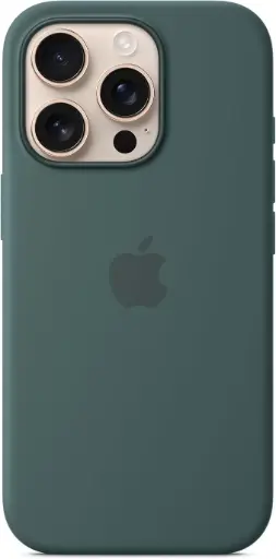 Husă din silicon Apple pentru iPhone 16 Pro cu MagSafe - Verde Lac